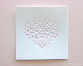 letterpress heart print