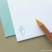 letterpress sea shell note cards