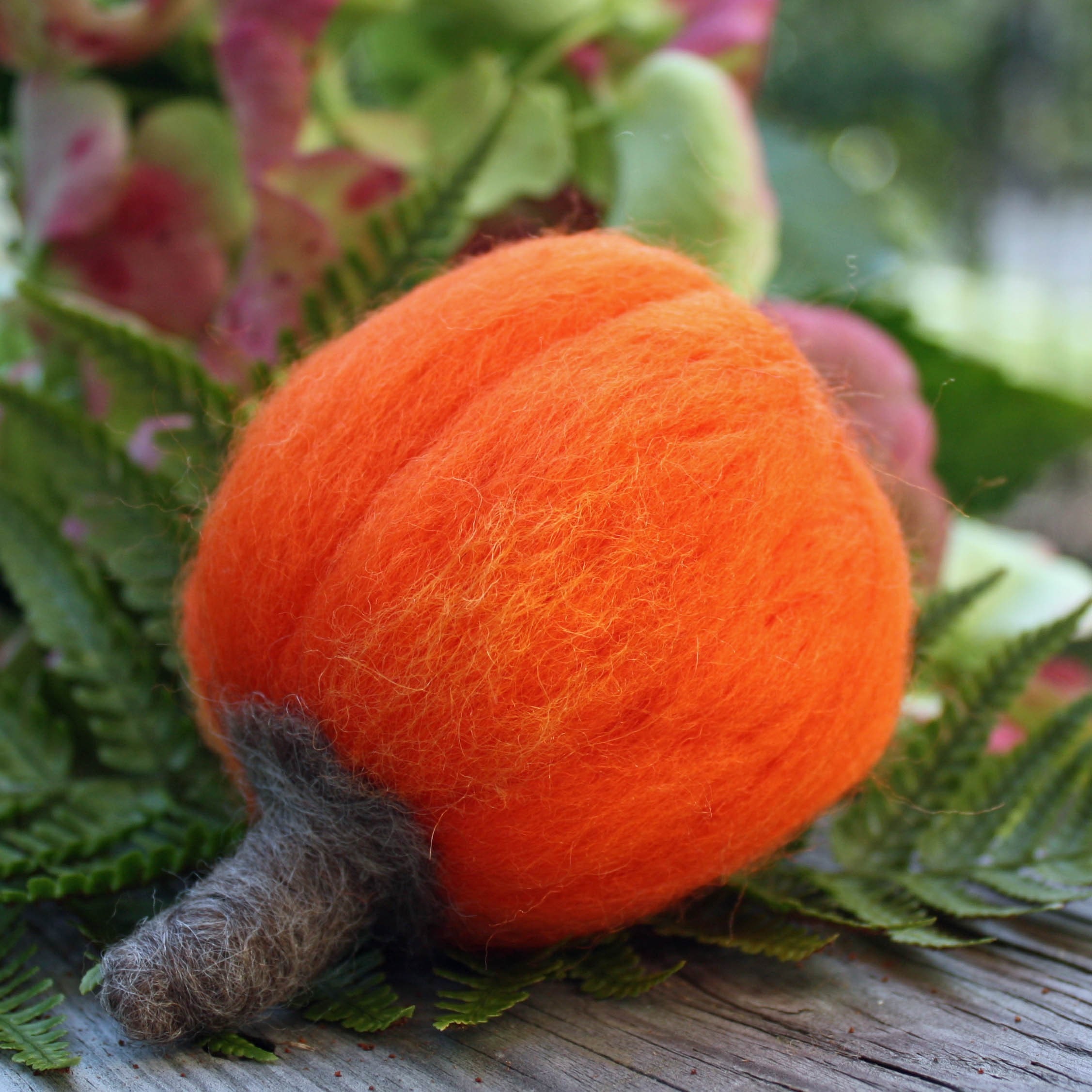 Pumpkin Needle Felted Jazz