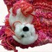 Needle Felted Dog Maltese Puppy Wool Sculpture
