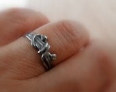 Unico Sterling Silver Ring. Rustic Oxidized. Size 6.75