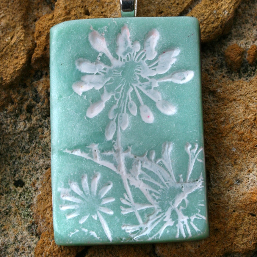 Dandellions - Polymer Clay Pendant