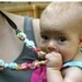 Pick Any 2 ORGANIC Fabric Chomping Necklace for Teething Babies