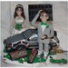 Wedding Cake Topper, Back to the Future Bride & Groom, Personalized