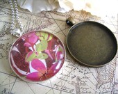 20 Large Circle Pendant Trays .....Size 38mm...Mix and Match