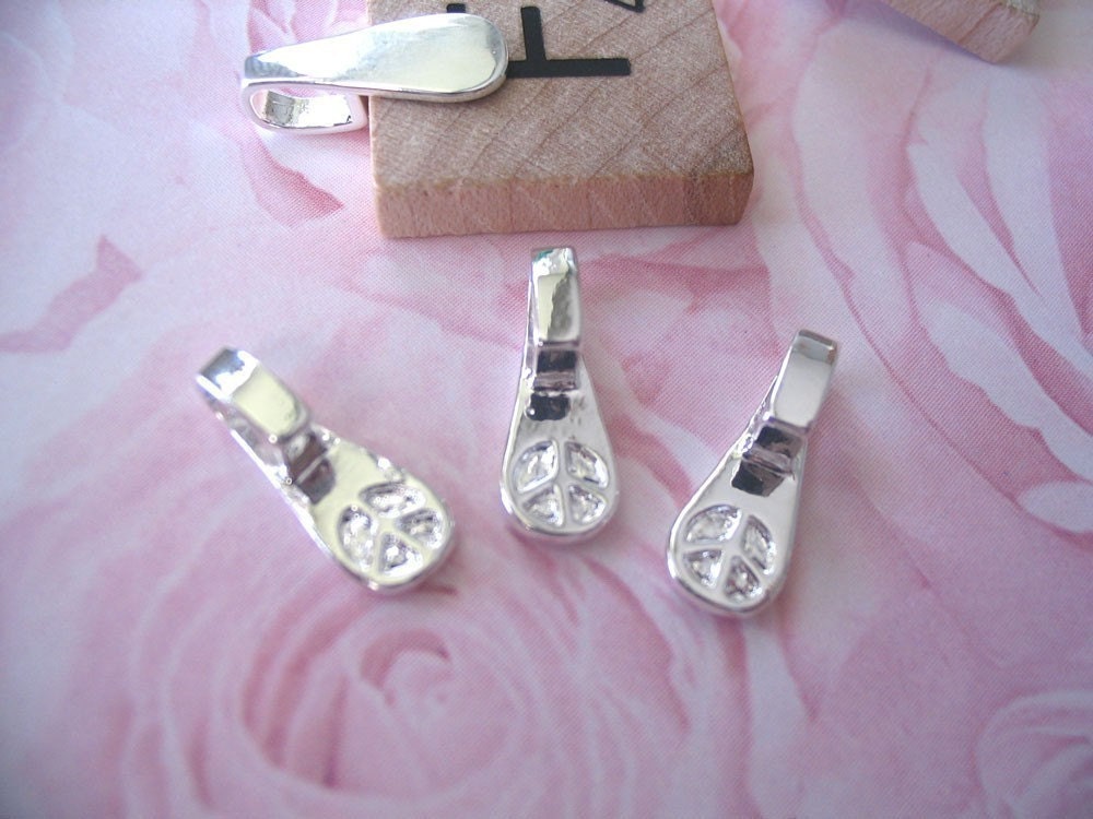 BUNDLE PACK...10... Ultra White Glass Tiles...10 Bails....10 Ball Chains...2oz Bottle of Diamond Glaze..