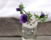 White Lace Flower Holder