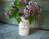 Class of 2013 birch bark covered glass vase.  For your nature loving graduate. Handmade in New Hampshire.