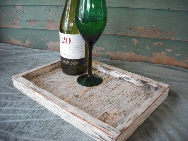 Birch bark serving tray. For your home or nature, rustic woodland wedding.
