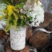 12 Birch bark covered glass vases. Personalized with a heart and your initials for your woodland, rustic, nature Wedding