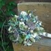 Dried flower Bride's  bouquet with Birch holder ,custom made in your colors. For your woodland natural wedding.