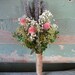 Delicate toss bouquet  featuring Lavender and babies breath. For your woodland, rustic, summer or fall wedding.