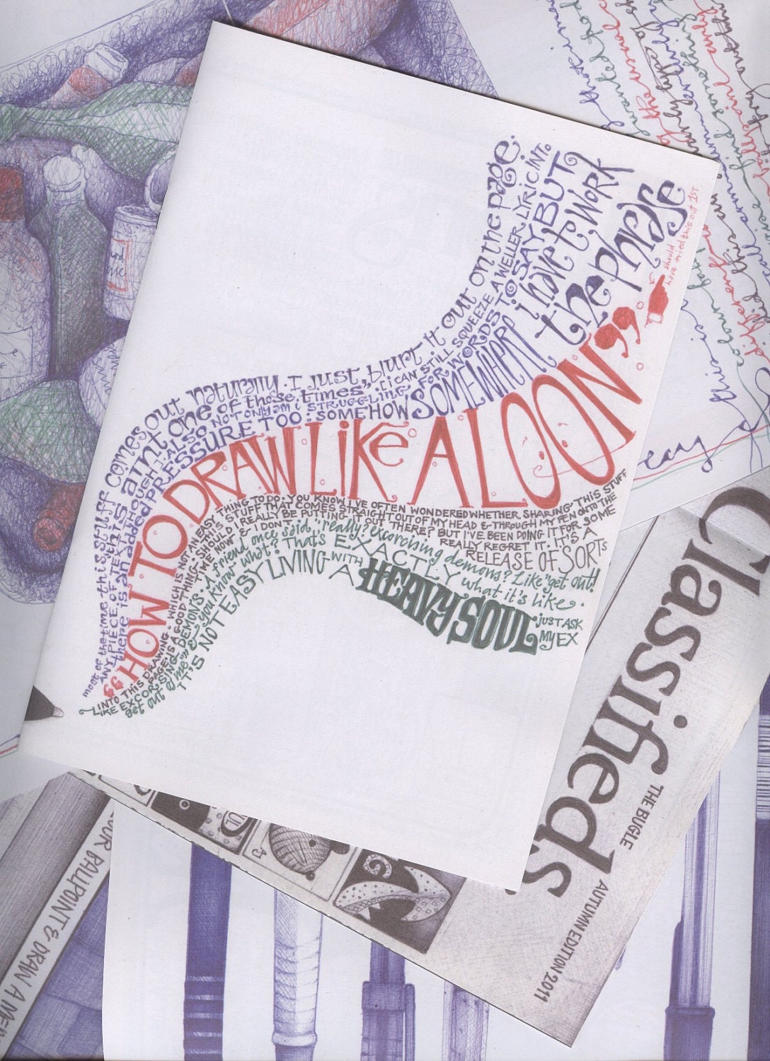 NEW ballpoint zine 'How to Draw Like a Loon'