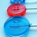 Shirt buttons hard candy lollipops - 12 pc. - MADE TO ORDER