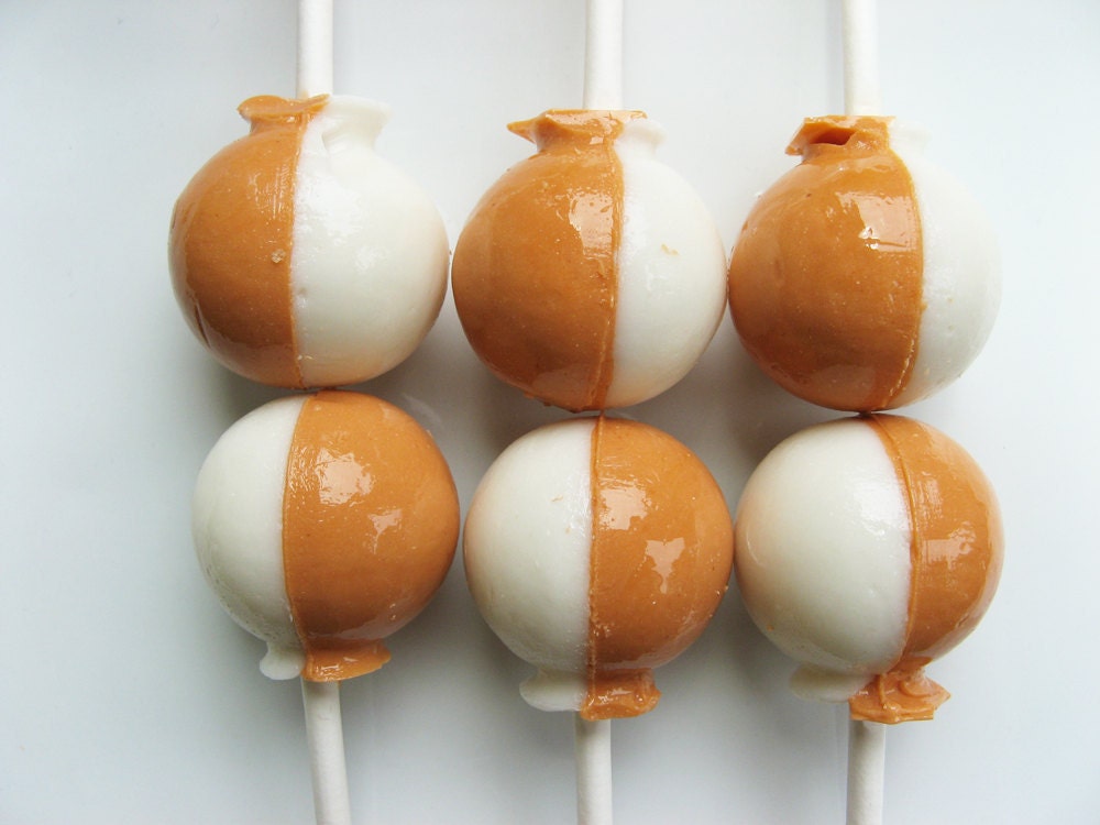 Pumpkin cheesecake lollipops - 6 pc - READY TO SHIP
