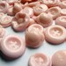 Edible buttons pink strawberry hard candy - 4 oz. by Vintage Confections