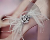 Bridal shoe clips, shoe clips, blue shoe clips, flower shoe clips, Maja Ships in 1 Month