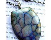 Rocky Path Tutorial Instant download - How to make polymer clay jewelry using texture plate, inks, powders and leaf