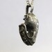 Ancient Silver Metal Bat Skull Necklace
