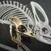 Life Size Bronze Chameleon Lizard Skull Adjustable Finger Ring  - Moon Raven Designs