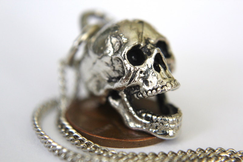 3D Laughing Skull Necklace