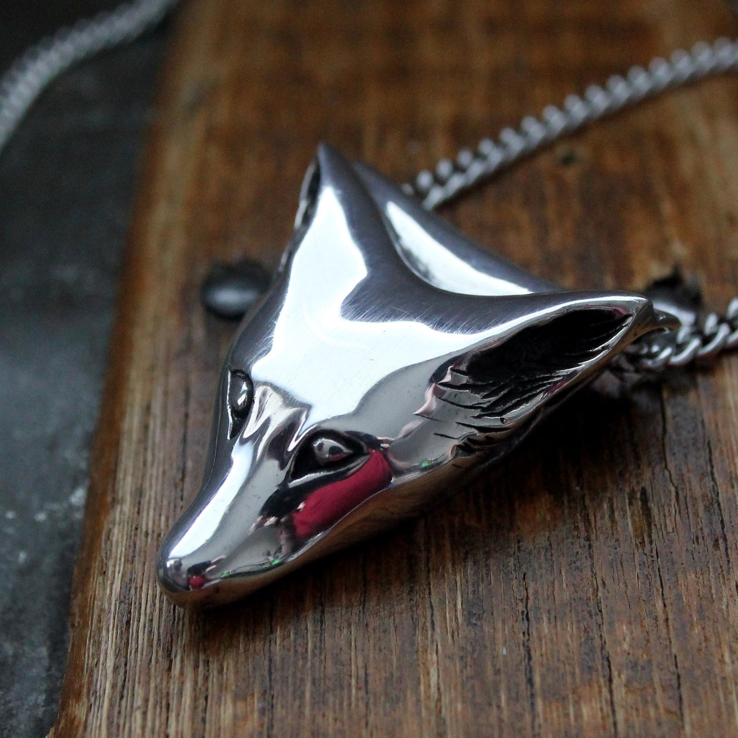 Fox Head Necklace