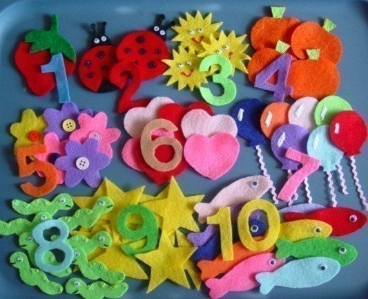Numbers Children's Flannel Board Felt Set
