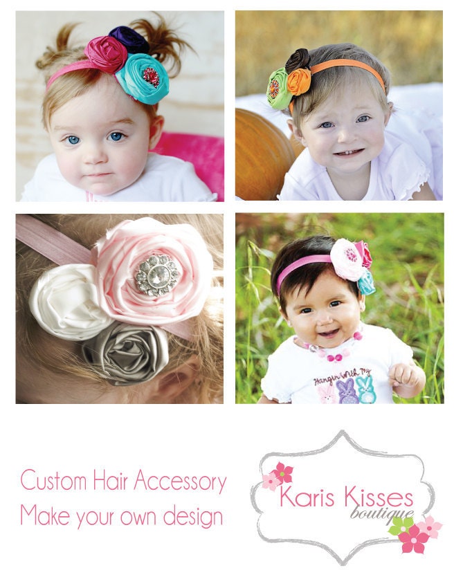 CUSTOM HAIR ACCESSORY - You pick the colors to design your own