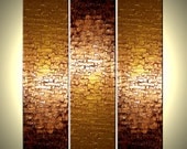 Original Large Textured Painting Contemporary Gold Metallic Abstract Impasto Palette Knife Art Lafferty - 36x48, Sale 22% Off