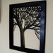 Tree Silhouette Cut Canvas