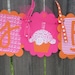Happy Birthday Banner- Juicy in HotPink and Orange