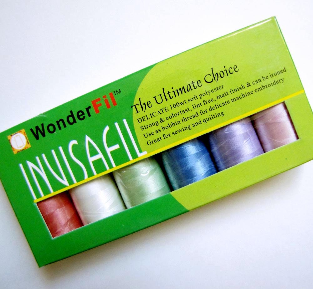 WonderFil Invisafil 100 Weight Polyester Mini Thread Pack B001