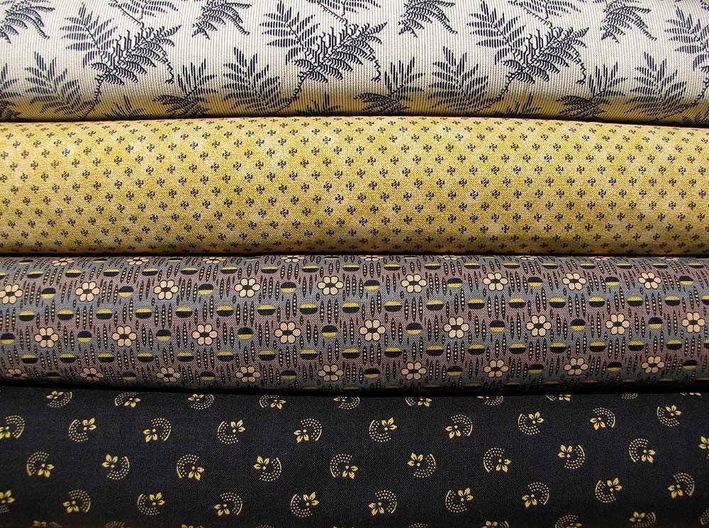 Marcus Brothers Fabric Indigo Print