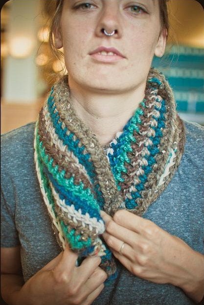 Color Me Blue Cowl Scarf