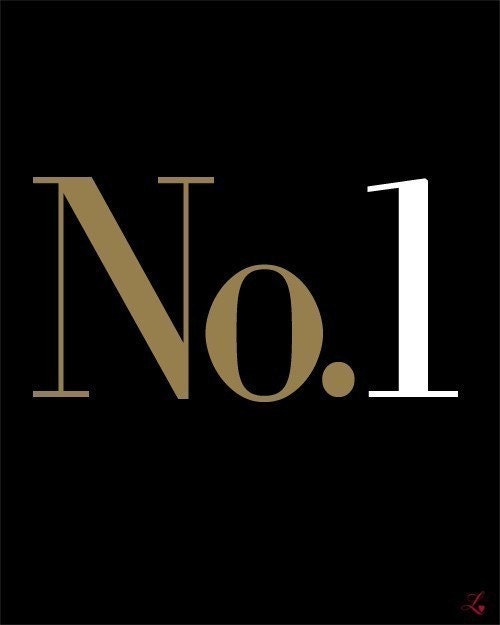No.1 (8x10 inch on A4 - Modern Art Print in Faux Gold, Jet Black and White)