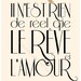 FRENCH DREAMS and LOVE - Deluxe 8x10 Print in Cream and Classic Black