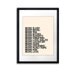 MORE LOVE. inspiring print in 8x10 inches on A4 in Cream and Classic Black