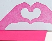 Handmade Heart, Letterpress Card