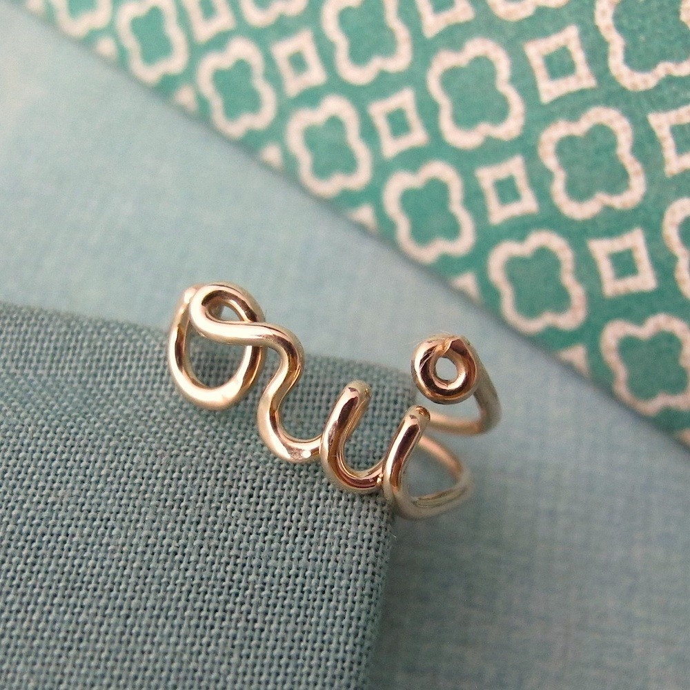 oui ring in 14k gold filled