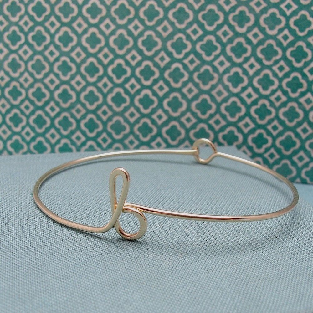 Personalized Initial Bracelet in 14k gold filled-any initial available
