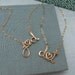 Two Lovers-14K Personalized Initials Necklace