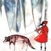 little red riding hood -8.5x11 print