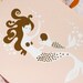 SALE: Mermaid Mommy and Baby Giclee Print PEACHY-PINK