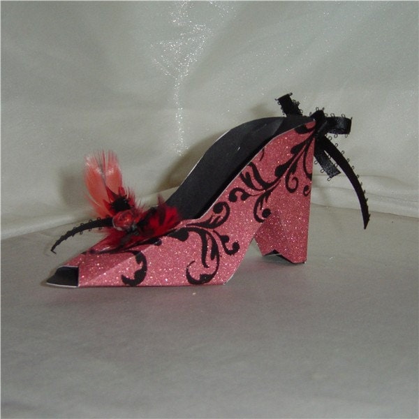 Twilight inspired high heel shoe gift box MADE TO ORDER