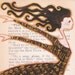 Flying Girl Sings a Song, or Beautiful Beautiful. OOAK mixed media painting on vintage Alice in Wonderland book page
