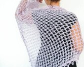 Shawl Crochet Purple Lilac Shawl Hand Crocheted Lace Wrap Scarf Fashion READY TO SHIPPING