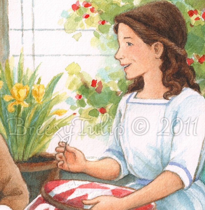 Story-time with Mama - Art Print