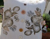 Vintage linen towel pillow