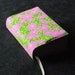 Book Cover -Prettified Paperbacks Fabric Book Covers-Organic Cotton Floral Green Pink