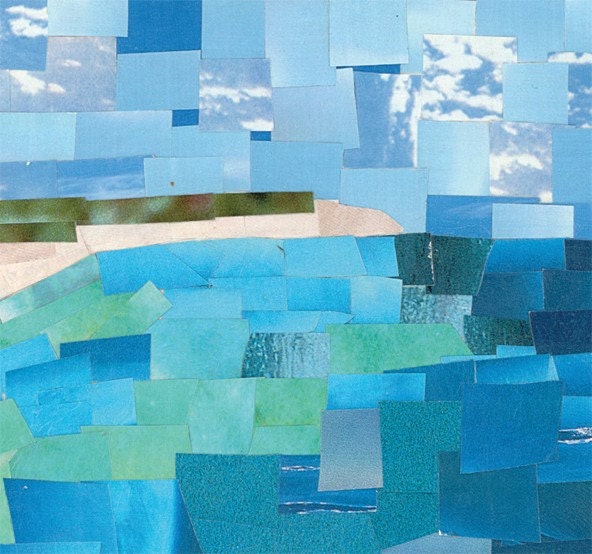 Sandy Point Beach Print by binglishART